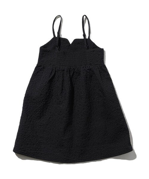 SHOO・LA・RUE(シューラルー)の「◆【110-140cm/プチセレ】エンボス キャミワンピース(ワンピース・キッズ・アイボリー/ブラック・11/12/13/14)」の5枚目の写真