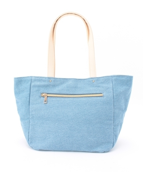 grove（グローブ）の「リボン配色ミニトートバッグ（トートバッグ・レディース・ホワイト/ブルー/イエロー/ブルー系1・00）」の6枚目の写真