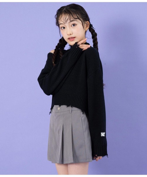 ANAP GiRL（アナップガール）の「ウエストロゴインパン付きプリーツ