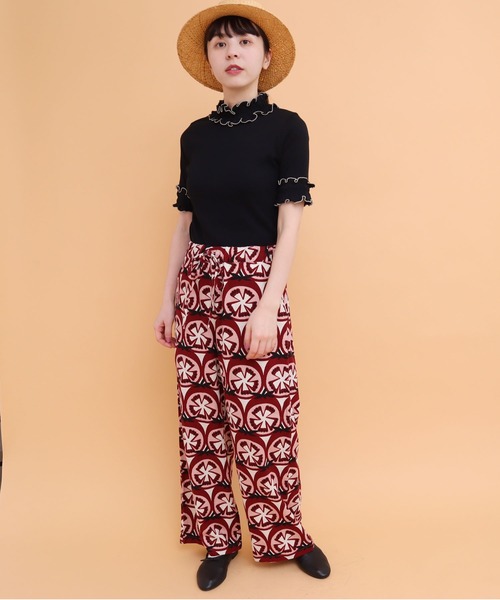 peu pres（プープレ）の「メロウタックテレコ五分袖PO（Tシャツ/カットソー・レディース・ブラック/ホワイト・FREE）」の8枚目の写真