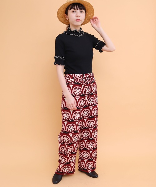 peu pres（プープレ）の「メロウタックテレコ五分袖PO（Tシャツ/カットソー・レディース・ブラック/ホワイト・FREE）」の9枚目の写真