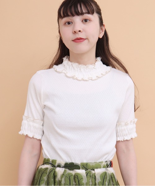 peu pres（プープレ）の「メロウタックテレコ五分袖PO（Tシャツ/カットソー・レディース・ブラック/ホワイト・FREE）」の22枚目の写真