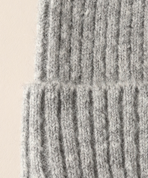 B.C STOCK（ベーセーストック）の「ニットムジビーニー（ニットキャップ/ビーニー・レディース・ブルー/ピンク/ベージュ/チャコールグレー・FREE）」の14枚目の写真