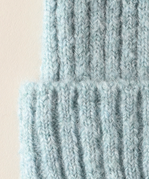 B.C STOCK（ベーセーストック）の「ニットムジビーニー（ニットキャップ/ビーニー・レディース・ブルー/ピンク/ベージュ/チャコールグレー・FREE）」の16枚目の写真