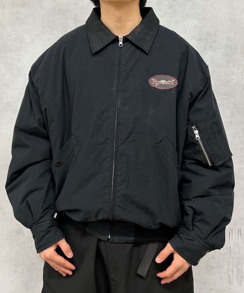 WHO'S WHO gallery（フーズフーギャラリー）の「【KOOKY'N/クーキー】BRONXワッペンタンカースジャケット（ブルゾン・メンズ・グレー/ブラック/ネイビー・FREE）」の4枚目の写真