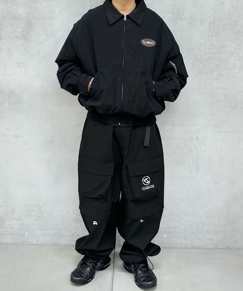 WHO'S WHO gallery（フーズフーギャラリー）の「【KOOKY'N/クーキー】BRONXワッペンタンカースジャケット（ブルゾン・メンズ・グレー/ブラック/ネイビー・FREE）」の6枚目の写真