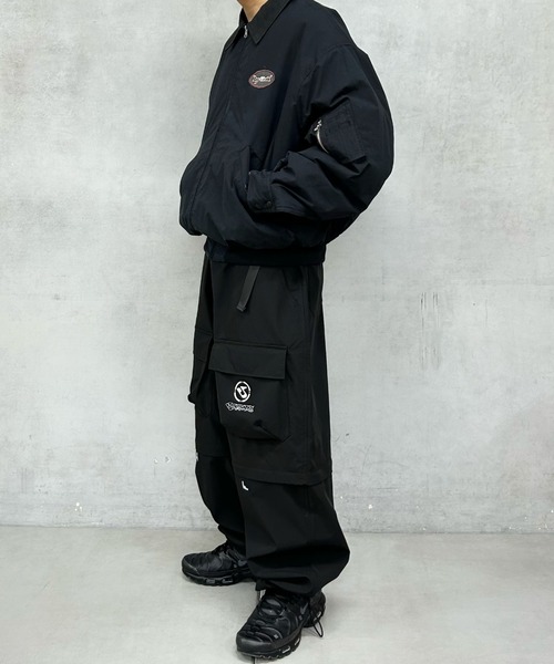 WHO'S WHO gallery（フーズフーギャラリー）の「【KOOKY'N/クーキー】BRONXワッペンタンカースジャケット（ブルゾン・メンズ・グレー/ブラック/ネイビー・FREE）」の7枚目の写真