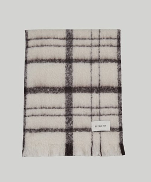 3.3 Field Trip （3.3フィールドトリップ）の「【UNISEX】3.3 Field Trip／チェック マフラー　2995799（マフラー・レディース・グレー/アイボリー・FREE）」の9枚目の写真