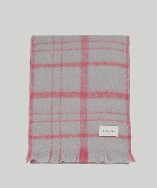 3.3 Field Trip （3.3フィールドトリップ）の「【UNISEX】3.3 Field Trip／チェック マフラー　2995799（マフラー・レディース・グレー/アイボリー・FREE）」の10枚目の写真