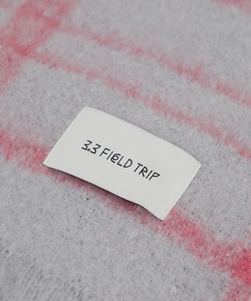 3.3 Field Trip （3.3フィールドトリップ）の「【UNISEX】3.3 Field Trip／チェック マフラー　2995799（マフラー・レディース・グレー/アイボリー・FREE）」の13枚目の写真