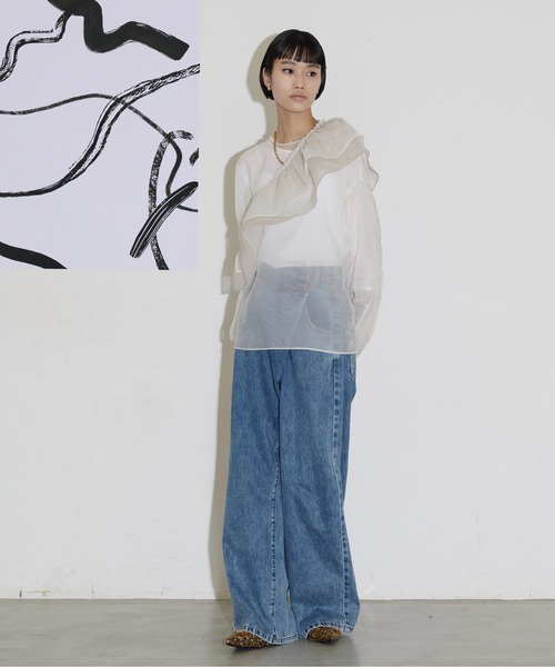 THE YOn（ザヨン）の「マルチWAYセパレートラッフルカラーシアー