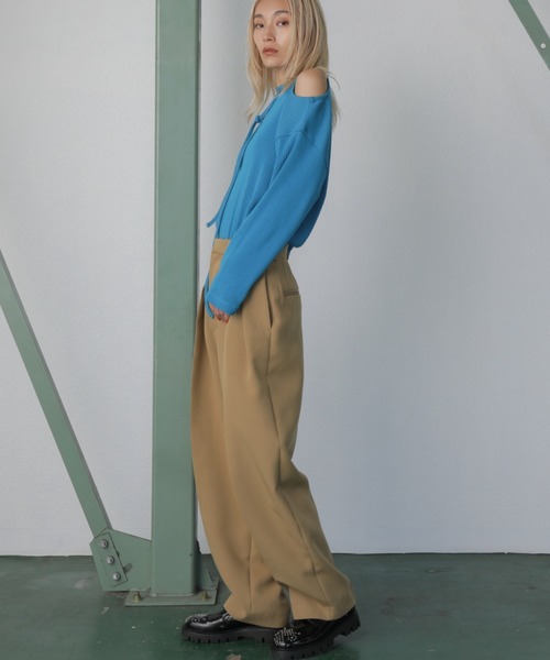 mici（ミチ）の「(mici)ツータックパンツ（その他パンツ・レディース・ブラック/ベージュ・SMALL/MEDIUM）」の18枚目の写真