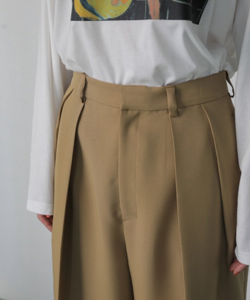 mici（ミチ）の「(mici)ツータックパンツ（その他パンツ・レディース・ブラック/ベージュ・SMALL/MEDIUM）」の20枚目の写真