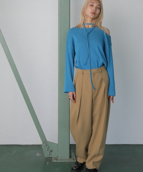 mici（ミチ）の「(mici)ツータックパンツ（その他パンツ・レディース・ブラック/ベージュ・SMALL/MEDIUM）」の16枚目の写真