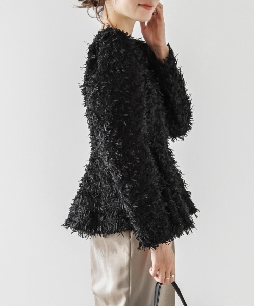 セール】フリンジペプラムトップス（その他トップス）｜AMELY