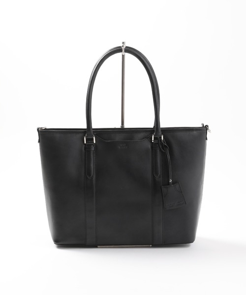 MEN'S BIGI（メンズビギ）の「ムラレザー2WAYブリーフケース（ビジネスバッグ・メンズ・グリーン/ブラック/キャメル・FREE）」の3枚目の写真