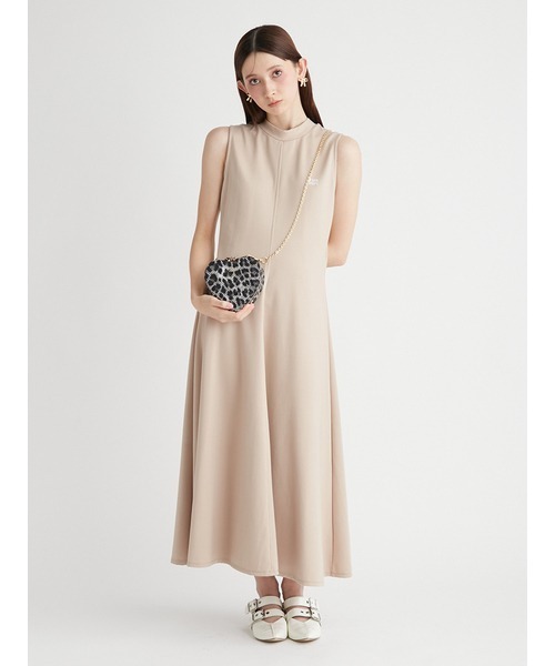 FURFUR（ファーファー）の「ロゴ刺繍ノースリワンピ-ス（ワンピース・レディース・ブラック/ピンク/ベージュ・FREE）」の13枚目の写真