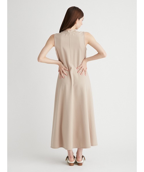 FURFUR（ファーファー）の「ロゴ刺繍ノースリワンピ-ス（ワンピース・レディース・ブラック/ピンク/ベージュ・FREE）」の14枚目の写真