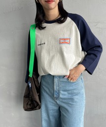 【non-no 10月号掲載】[UNIVERSAL OVERALL/ユニバーサルオーバーオール] 別注 7分袖 ラグランスリーブTシャツ