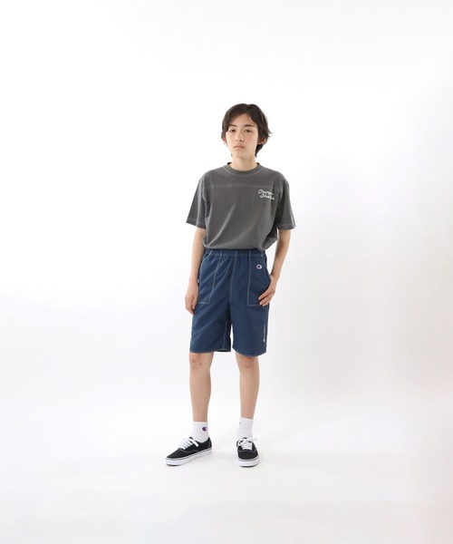 Champion（チャンピオン）の「【Champion/チャンピオン】キッズ ショーツ（その他パンツ・キッズ・チャコール/ネイビー/オレンジ系その他6/フレッシュイエロー/ブラック・100/110/120/130/140/150/160）」の4枚目の写真