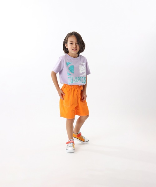 Champion（チャンピオン）の「【Champion/チャンピオン】キッズ ショーツ（その他パンツ・キッズ・チャコール/ネイビー/オレンジ系その他6/フレッシュイエロー/ブラック・100/110/120/130/140/150/160）」の5枚目の写真