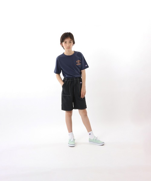 Champion（チャンピオン）の「【Champion/チャンピオン】キッズ ショーツ（その他パンツ・キッズ・チャコール/ネイビー/オレンジ系その他6/フレッシュイエロー/ブラック・100/110/120/130/140/150/160）」の2枚目の写真