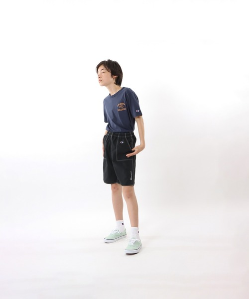 Champion（チャンピオン）の「【Champion/チャンピオン】キッズ ショーツ（その他パンツ・キッズ・チャコール/ネイビー/オレンジ系その他6/フレッシュイエロー/ブラック・100/110/120/130/140/150/160）」の10枚目の写真