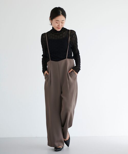 le.coeur blanc（ルクールブラン）の「ウエーブ柄シアータートル（Tシャツ/カットソー・レディース・ブラック/オフホワイト・38）」の20枚目の写真