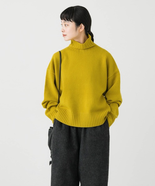 かぐれ(カグレ)の「タートルネックニットプルオーバー(ニット/セーター・レディース・イエロー系その他/グレー/ライトグレー・FREE)」の3枚目の写真