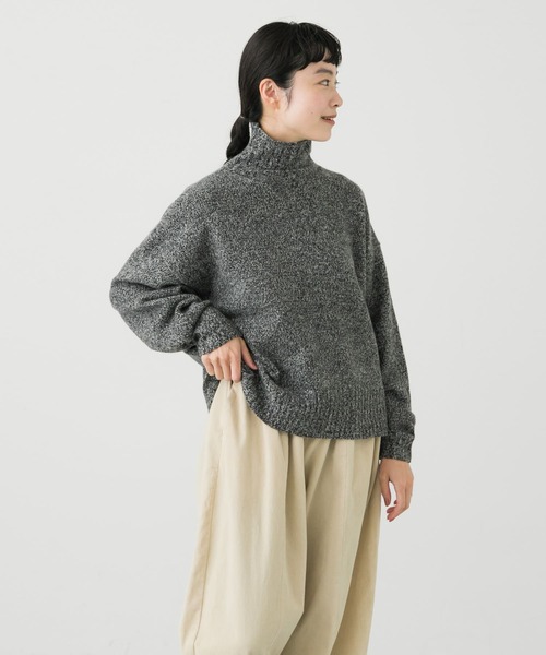かぐれ(カグレ)の「タートルネックニットプルオーバー(ニット/セーター・レディース・イエロー系その他/グレー/ライトグレー・FREE)」の4枚目の写真