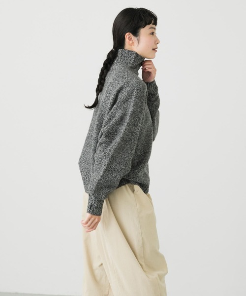 かぐれ(カグレ)の「タートルネックニットプルオーバー(ニット/セーター・レディース・イエロー系その他/グレー/ライトグレー・FREE)」の5枚目の写真