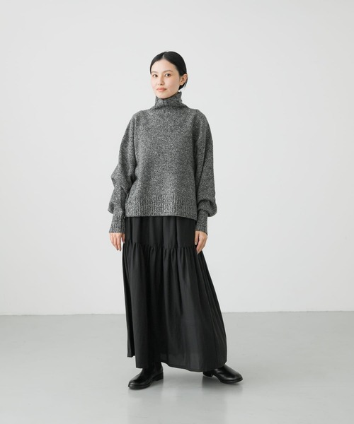 かぐれ(カグレ)の「タートルネックニットプルオーバー(ニット/セーター・レディース・イエロー系その他/グレー/ライトグレー・FREE)」の13枚目の写真