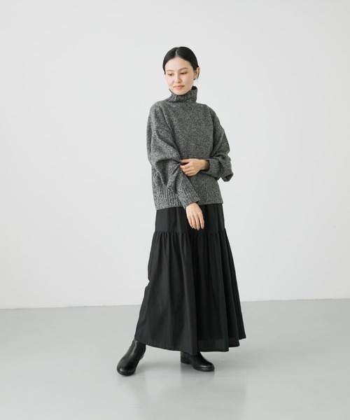 かぐれ(カグレ)の「タートルネックニットプルオーバー(ニット/セーター・レディース・イエロー系その他/グレー/ライトグレー・FREE)」の14枚目の写真