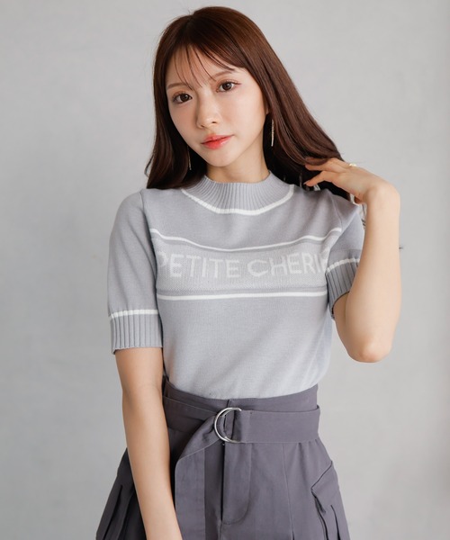 LIPSERVICE（リップサービス）の「PETITE CHERIE ニット（ニット/セーター・レディース・ホワイト/ブラック/ネイビー/グレー・FREE）」の4枚目の写真