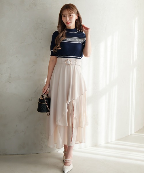 LIPSERVICE（リップサービス）の「PETITE CHERIE ニット（ニット/セーター・レディース・ホワイト/ブラック/ネイビー/グレー・FREE）」の14枚目の写真