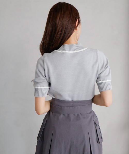 LIPSERVICE（リップサービス）の「PETITE CHERIE ニット（ニット/セーター・レディース・ホワイト/ブラック/ネイビー/グレー・FREE）」の19枚目の写真