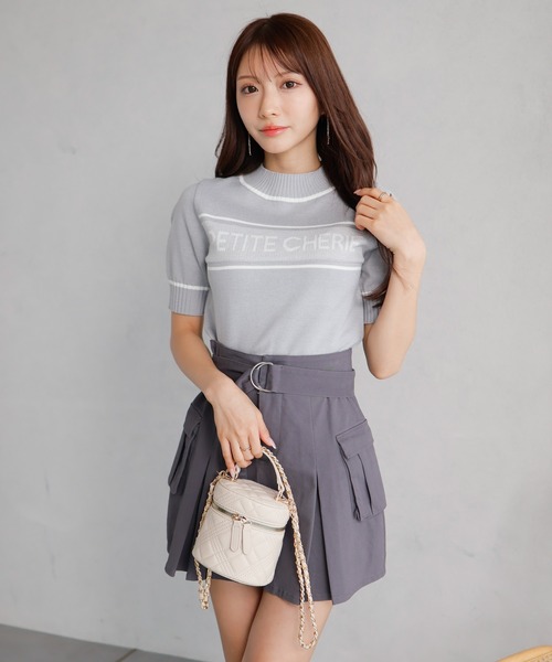 LIPSERVICE（リップサービス）の「PETITE CHERIE ニット（ニット/セーター・レディース・ホワイト/ブラック/ネイビー/グレー・FREE）」の17枚目の写真