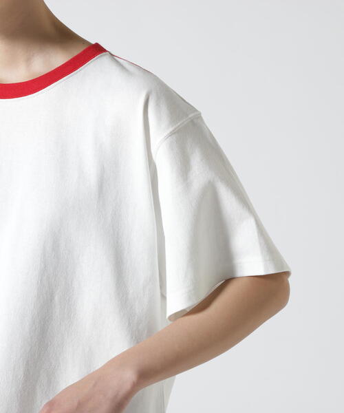 soglia(ソリア)の「SOGLIA/ソリア OPEN END SOLID TEE リンガーティー(Tシャツ/カットソー・レディース・キャメル/ホワイト/グレー・1)」の10枚目の写真