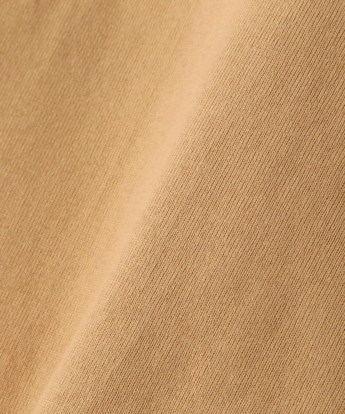 soglia(ソリア)の「SOGLIA/ソリア OPEN END SOLID TEE リンガーティー(Tシャツ/カットソー・レディース・キャメル/ホワイト/グレー・1)」の4枚目の写真