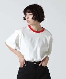 SOGLIA/ソリア OPEN END SOLID TEE リンガーティー