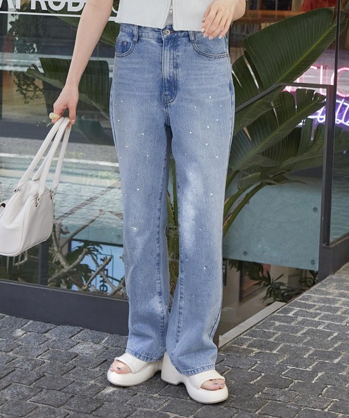 w closet(ダブルクローゼット)の「アソートデニムパンツ(デニムパンツ・レディース・ブルー系その他/サックスブルー/ブルー系その他2・FREE)」の1枚目の写真