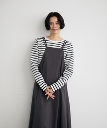 INED CLARO | 前後2WAYボーダーカットソー(Tシャツ/カットソー)