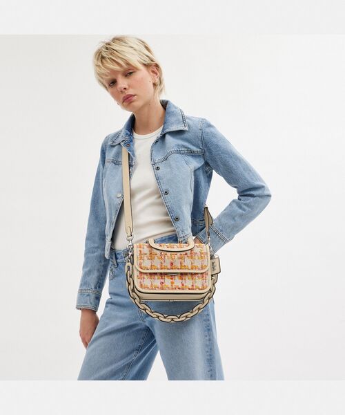 驚きの値段で COACH（コーチ）の「ローグ トップ ハンドル・ツイード バッグ