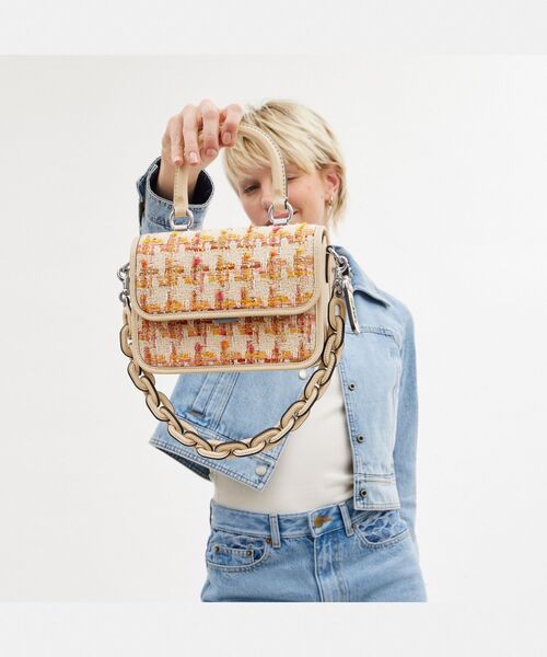 若者の大愛商品 COACH（コーチ）の「ローグ ハンドル・ツイード トップ バッグ