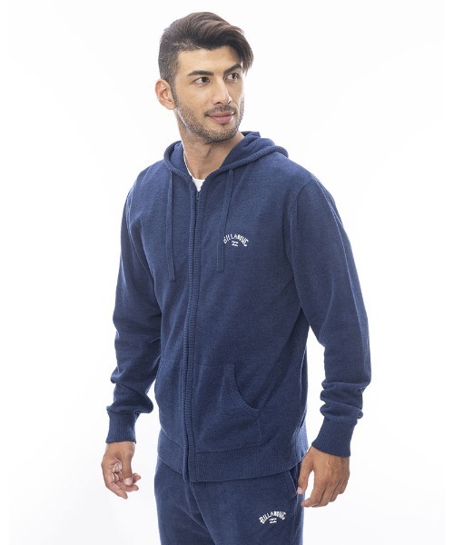 BILLABONG(ビラボン)の「BILLABONG メンズ MOLE KNIT PARKA 【2024年春夏モデル】/ビラボンジップアップパーカー(パーカー・メンズ・グレー/ブルー系その他/ネイビー・MEDIUM/X-LARGE/LARGE)」の5枚目の写真