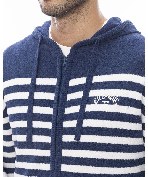 BILLABONG(ビラボン)の「BILLABONG メンズ MOLE KNIT PARKA 【2024年春夏モデル】/ビラボンジップアップパーカー(パーカー・メンズ・グレー/ブルー系その他/ネイビー・MEDIUM/X-LARGE/LARGE)」の9枚目の写真