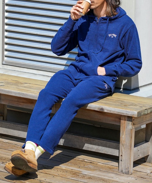 BILLABONG(ビラボン)の「BILLABONG メンズ MOLE KNIT PARKA 【2024年春夏モデル】/ビラボンジップアップパーカー(パーカー・メンズ・グレー/ブルー系その他/ネイビー・MEDIUM/X-LARGE/LARGE)」の14枚目の写真