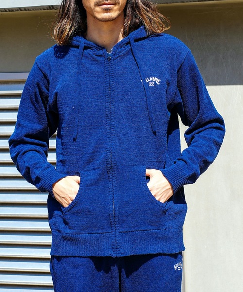 BILLABONG(ビラボン)の「BILLABONG メンズ MOLE KNIT PARKA 【2024年春夏モデル】/ビラボンジップアップパーカー(パーカー・メンズ・グレー/ブルー系その他/ネイビー・MEDIUM/X-LARGE/LARGE)」の18枚目の写真