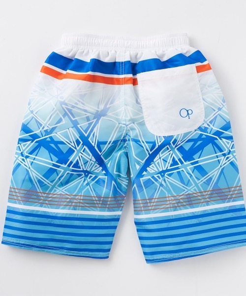 新品　FIED サーフパンツ 水着 ホワイト×ブルー　ストライプ水着 サイズ30 サーフパンツ レディース 水着[品番：SFST0000115]｜SAFS WOMEN