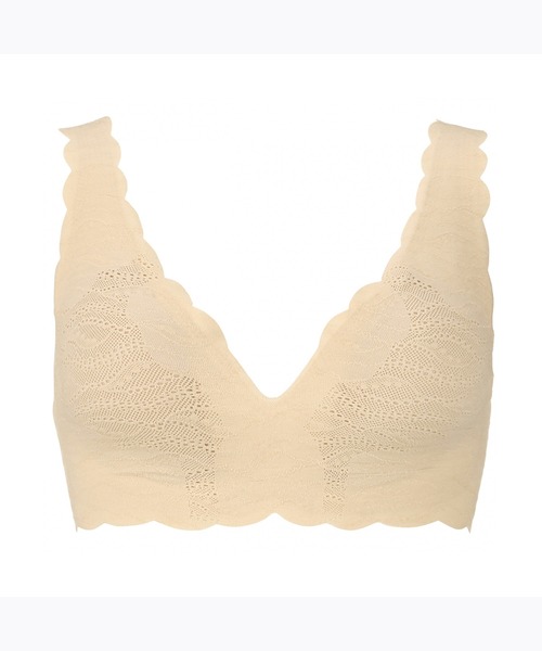 Sloggi（スロギー）の「スロギー ゼロ フィール レース ボタニカル ハーフトップ【M,Lサイズ】sloggi G057 N-Top3（その他アンダーウェア/インナー・レディース・ブラック/ホワイト/グリーン/ベージュ・L/M）」の3枚目の写真